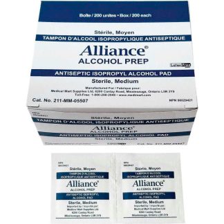 Sterile Alcohol Prep Pads 200 per box
