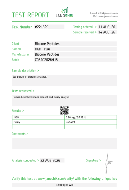 HGH (191AA) 15iu Single Vial (Tested@20iu) - Image 2