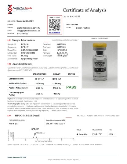 BPC 157 10mg (Single Vial or Bundle and Save) - Image 3