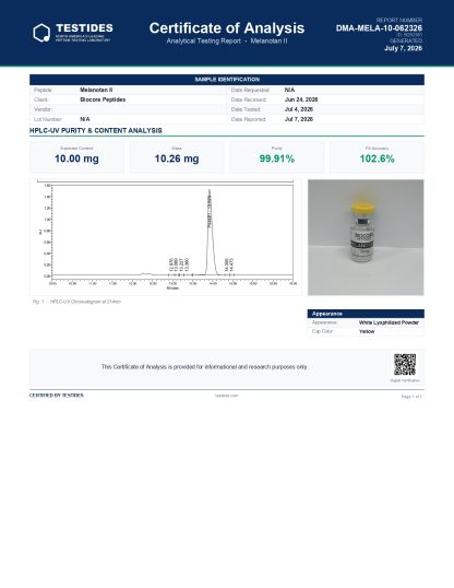 Melanotan 2 Acetate 10mg - Image 5