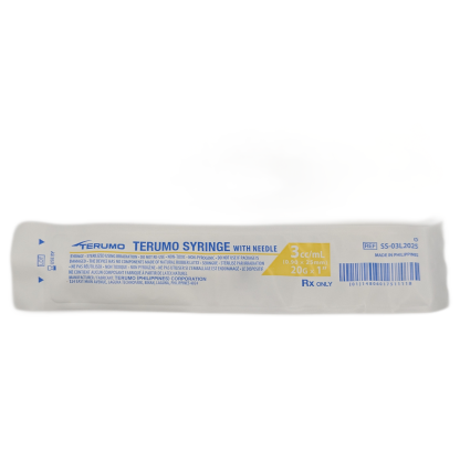 3mL 20G x 1" - Terumo® Luer Lock Syringe and Needle Combination *For Reconstitution Only*