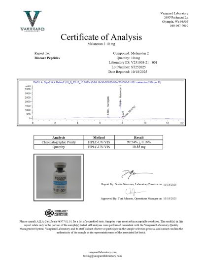 Melanotan 2 Acetate 10mg - Image 2