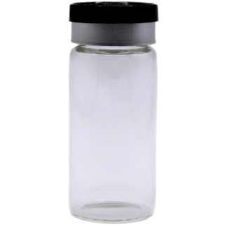 10ml Empty Vial with Rubber Stopper and Cap *Crimper required for metal top cap*