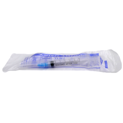3ml 23Gx1" 3ml Luer Lock Budget Syringe (For Reconstitution) (10 Syringes with Needle) - Image 2