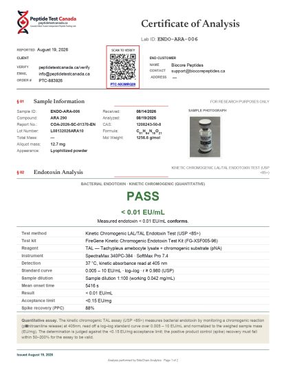ARA-290 10mg (Requires PBS to reconstitute) - Image 4
