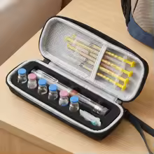 Insulin Vial Carrying Case Fridge Portable Peptide Vial Storage Box