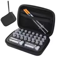 26 Slots Insulin Vial Storage Case Portable Peptide Storage Box for Fridge and Traveling Fits Standard Vial 3ml and 30ml