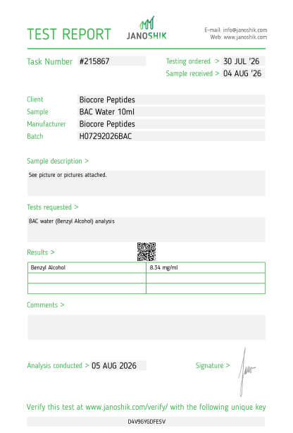 Bacteriostatic Water 10ml - Image 2