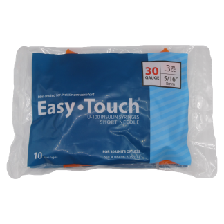 Easytouch 30 Gauge 5/16" 0.3ml Insulin Syringes
