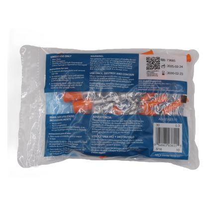 Easytouch 30 Gauge 5/16" 0.3ml Insulin Syringes - Image 2