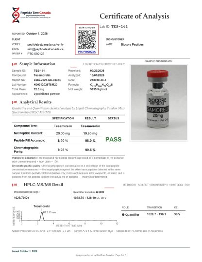 Tesamorelin 20mg - Image 2
